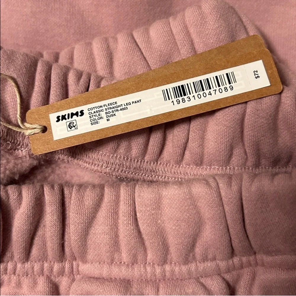 NWOT. SKIMS  Cotton Fleece Classic Straight Leg Pant - Picture 2 of 4